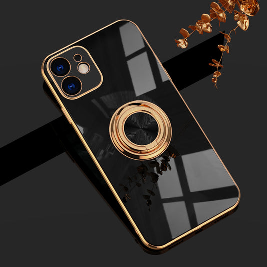 Black Electroplating + Magnetic Mobile Phone Case