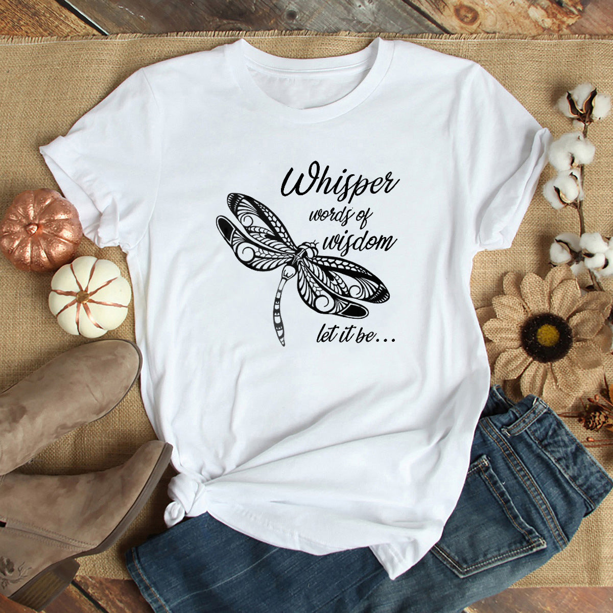 Whisper Words Of Wisdom' white Short Sleeve T-Shirt