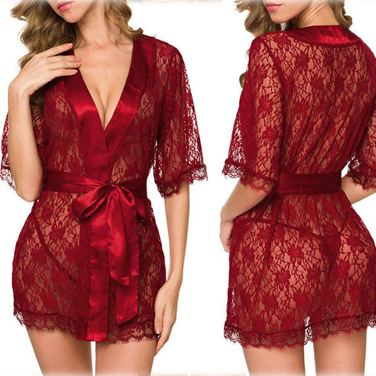 Lace Hollow-out Robe
